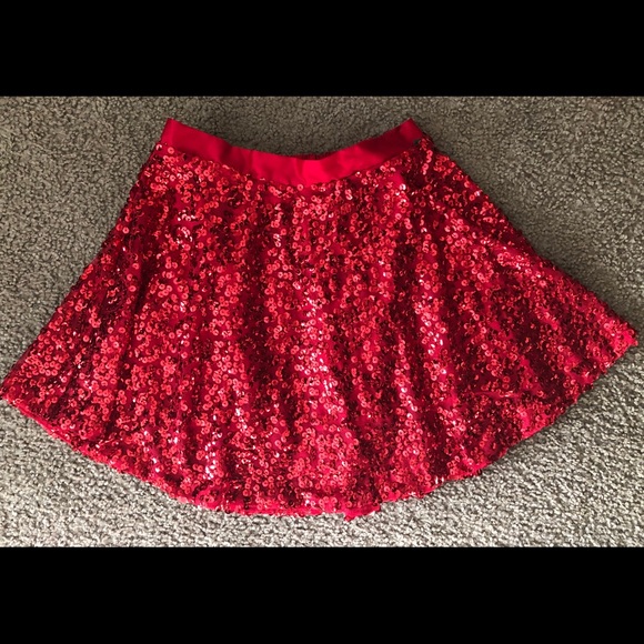 Cherokee Sequin Paillettes mini skirt🌹Sz Junior L - Picture 6 of 8
